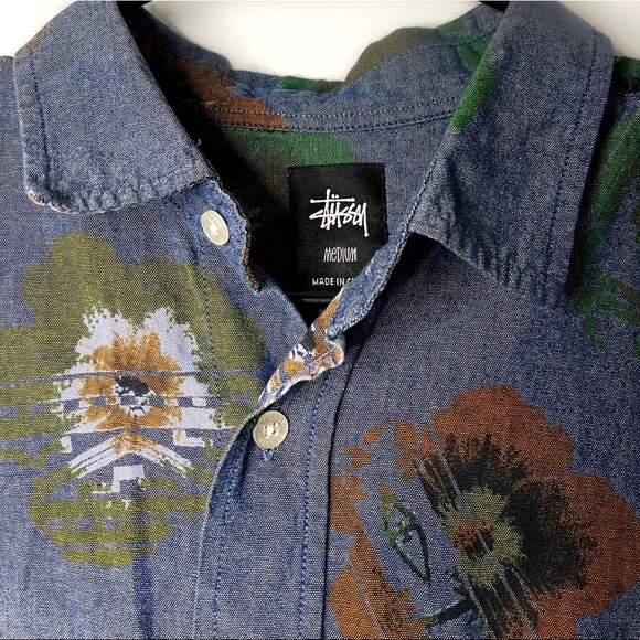 Stussy multicolor button up - Picture 2 of 2
